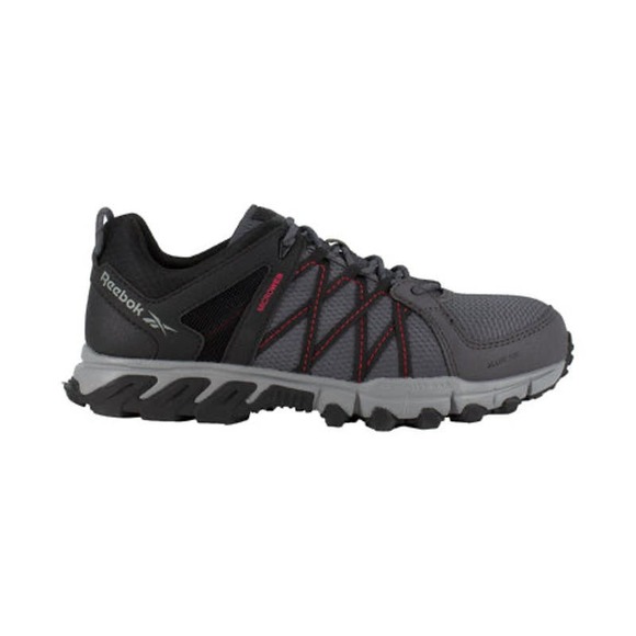 Reebok Mens Grey/Black Mesh Trailgrip Work AT Alloy Toe Slip-Resistant sz15 - Picture 1 of 5